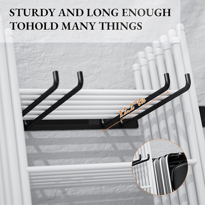 Folding Chair Storage Rack for Garage, Utility Hooks for Lawn, Beach & Camping - Image 4