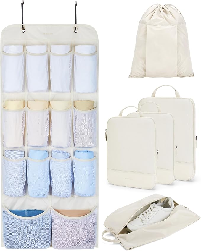 BAGSMART Hanging Compression Packing Cubes by BAGSMART