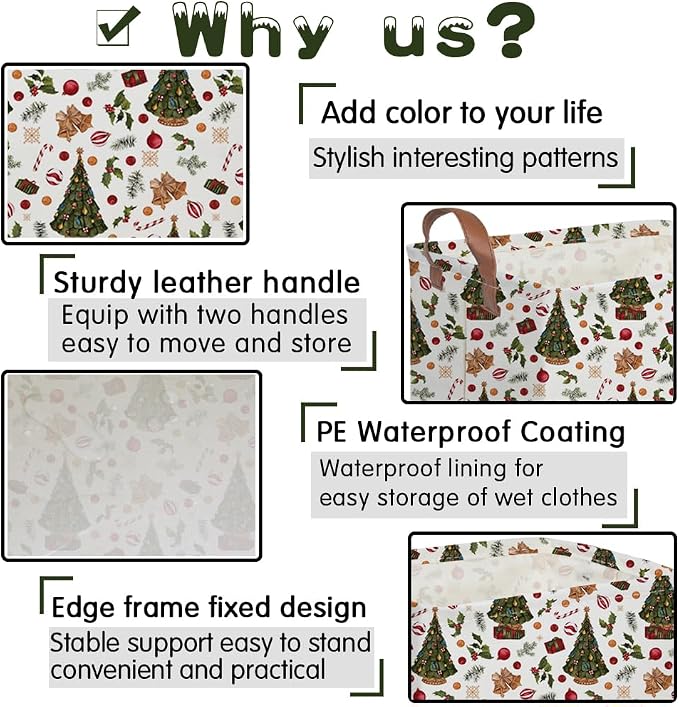 Rectangular Christmas tree Basket, Nursery Hamper, Waterproof and foldable Tree - Image 6