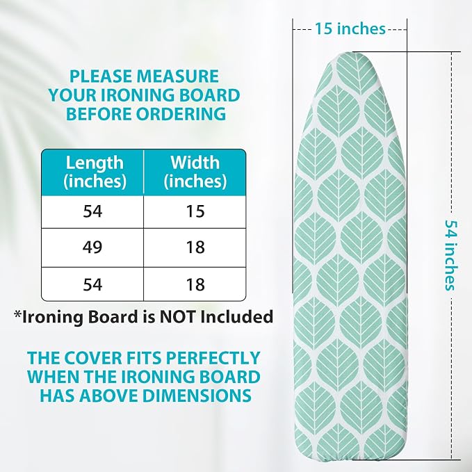 Seiritex Ironing Board Cover and Pad, Standard Size 15 x 54, Thick Padding - Image 5