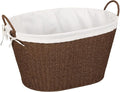Household Essentials Paper Rope Woven Oval Laundry Basket by HouseholdEssentials