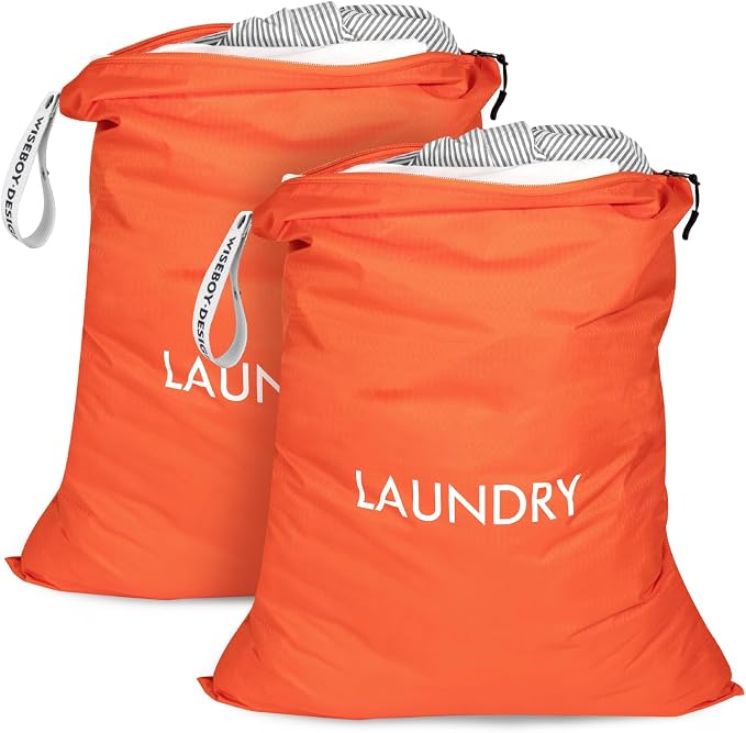 WiseBoy 2 Pack Laundry Bags, Travel Laundry Bag - Image 7