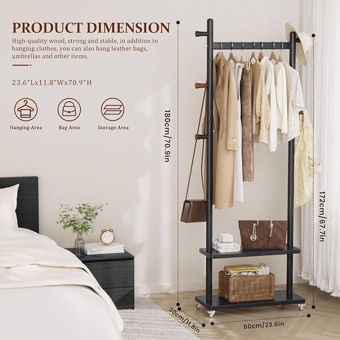 Coat Rack Freestanding Clothing Rack - Image 2
