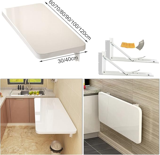 Kitchen Breakfast Bar Table, 60x40cm 70x40cm 80x40cm - Image 3