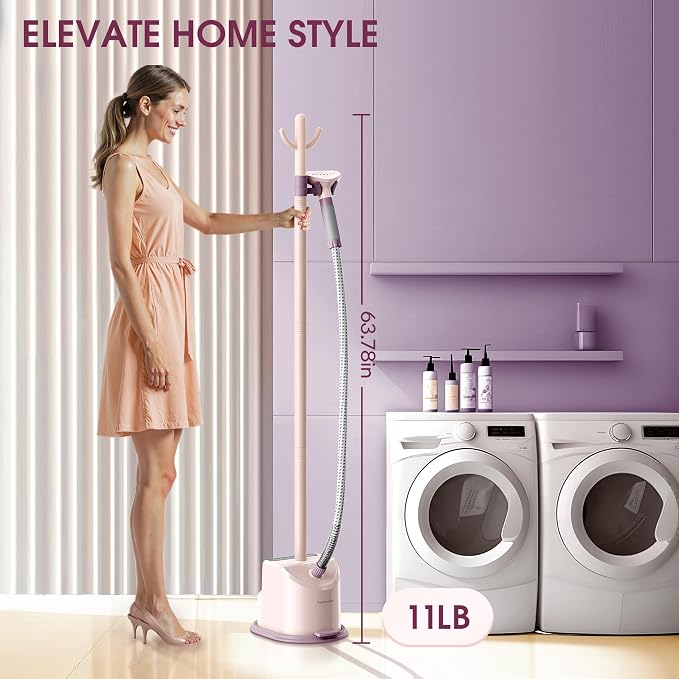 Newbealer Standing Garment Steamer - 1500W Full-Size Vertical Clothes Steamer - Image 8