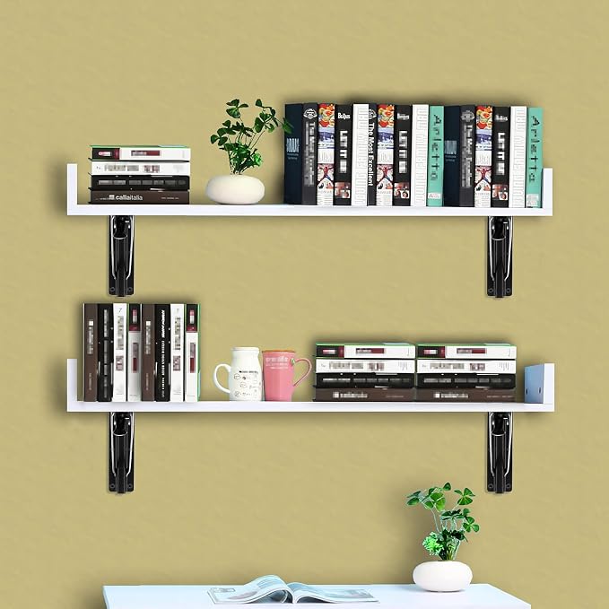 Sumnacon 2 Pcs 14 Inch Folding Shelf Brackets - Image 2