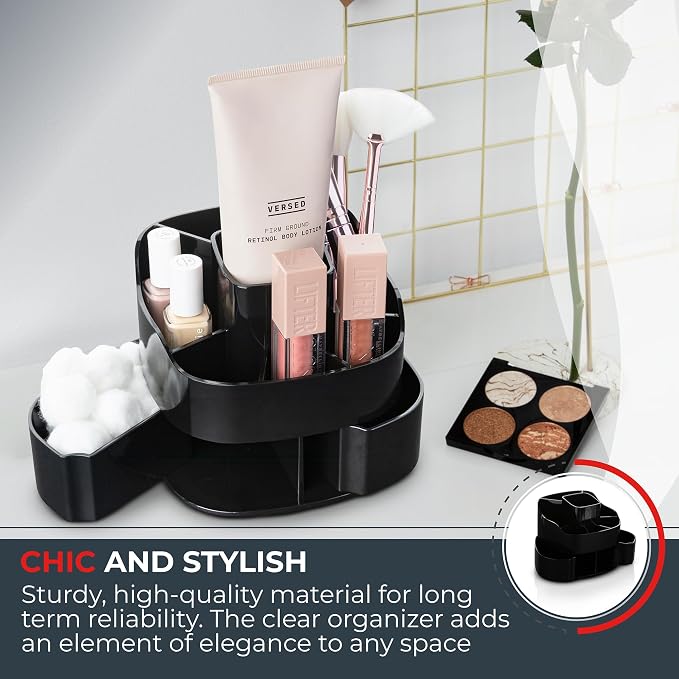 Masirs Small 360 Rotating Makeup Organizer - Image 4