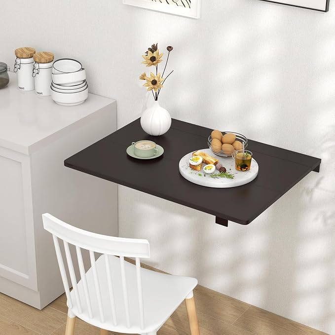 Wall Mounted Folding Table, 31.5" x 23.5" Floating Desk - Image 3