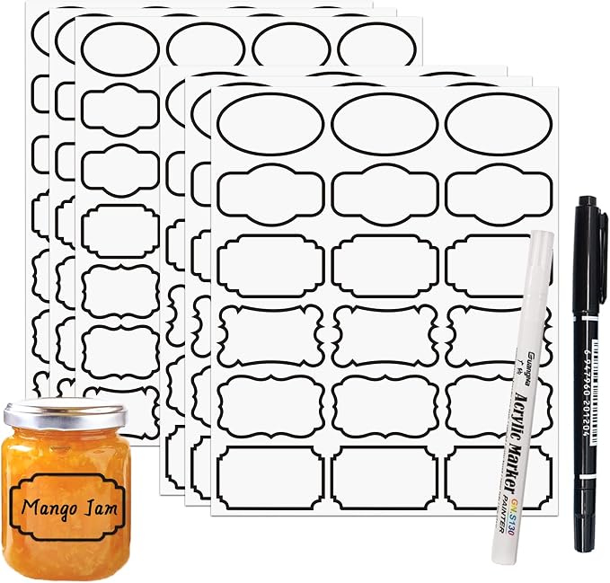 138pcs Removable Transparent Labels by JaoNanl