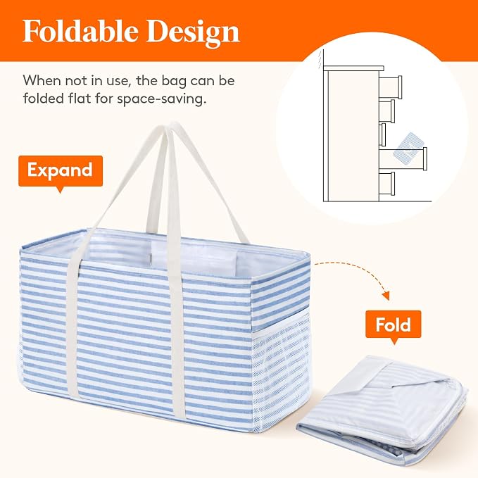 Lifewit Extra Large Tote Bag, Reusable Grocery Bags - Image 4