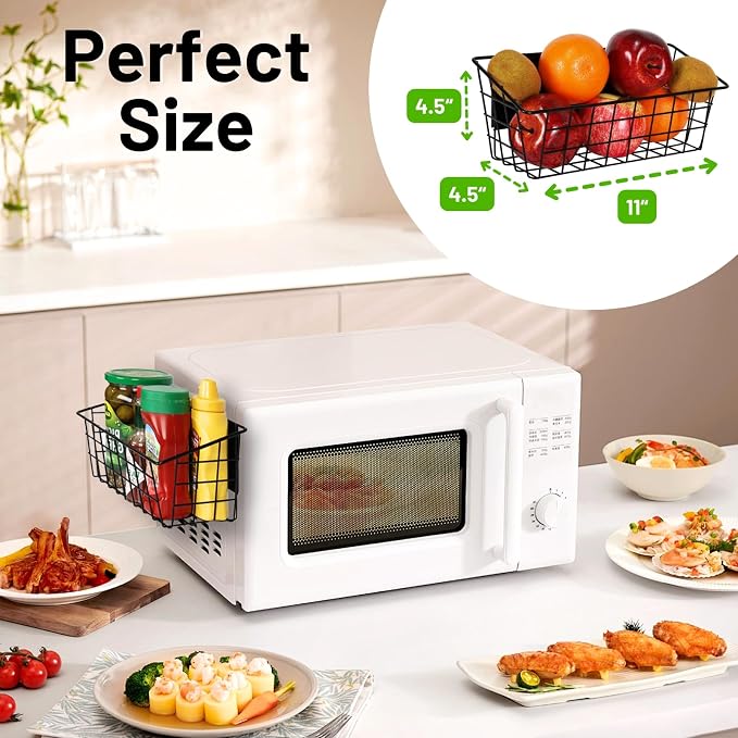 Magnetic Shelf for Fridge, 2 Pack Seasoning Organizer - Image 9
