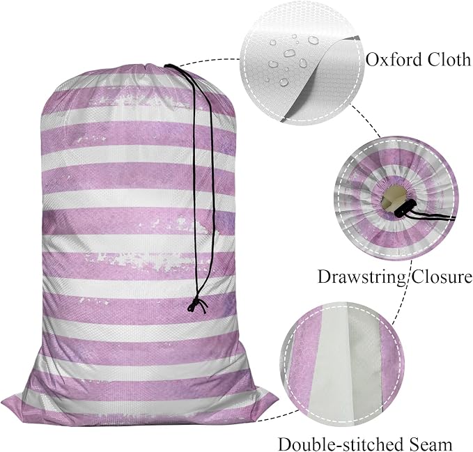 Swono Laundry Bag with Locking Drawstring Closure, Dirty Clothes Organizer - Image 3