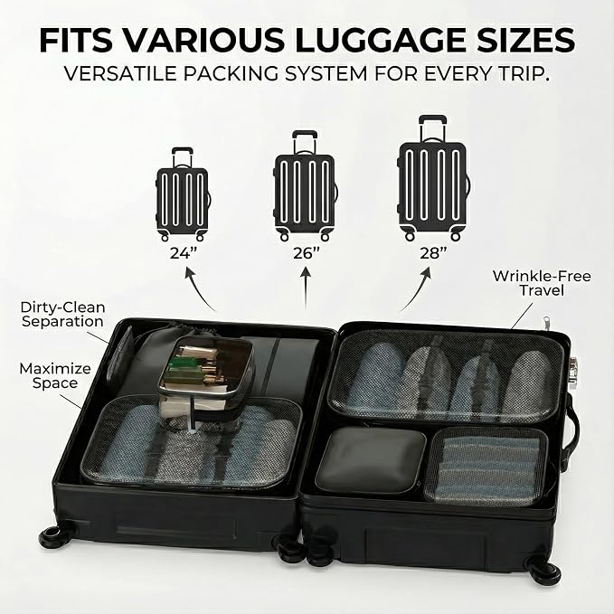 8 Set Packing Cubes for Travel - Image 7
