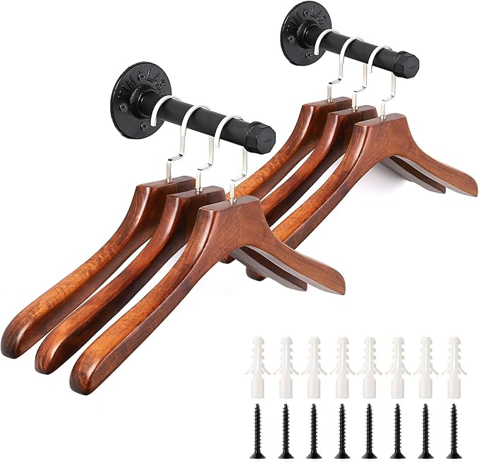 Sumnacon 2 Pcs 7.7 Inch Industrial Pipe Clothes Bar - Image 5