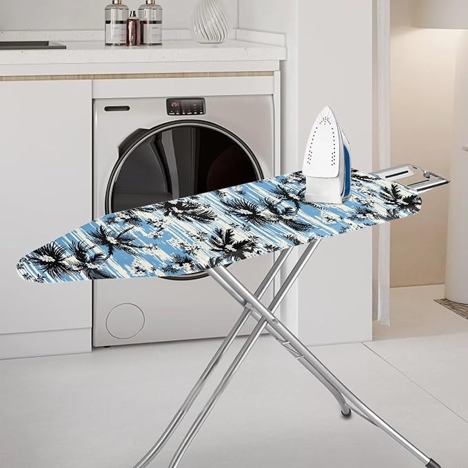 Blue Palm Ironing Board Covers Standard Stylish Washable Ironing Board - Image 2