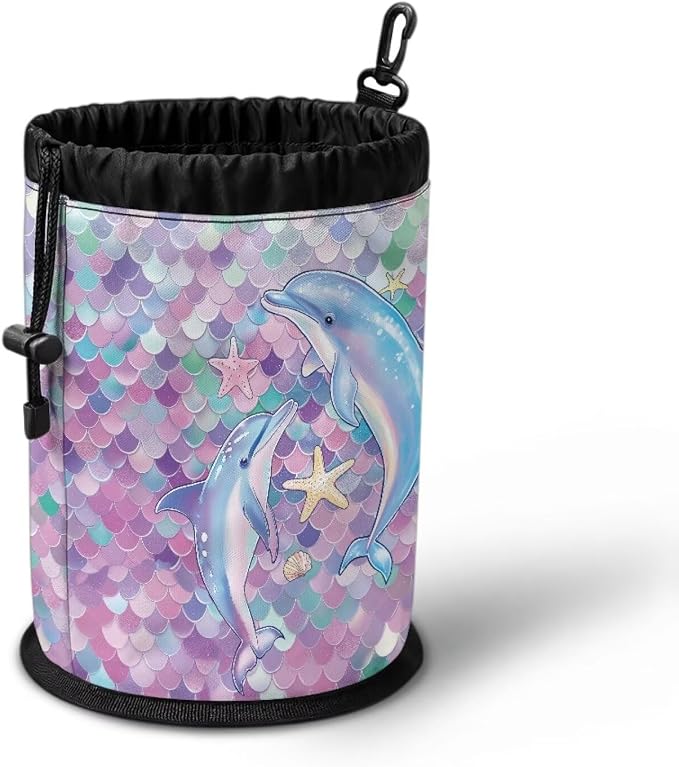 Clothespin Bag Holder Outside, Mermaid Scale Dolphin Multiple Hanging Methods - Image 3