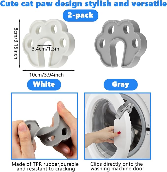 2 Pack Washing Machine Door Prop Open Front Load Washer Door Prop Dryer Door - Image 2