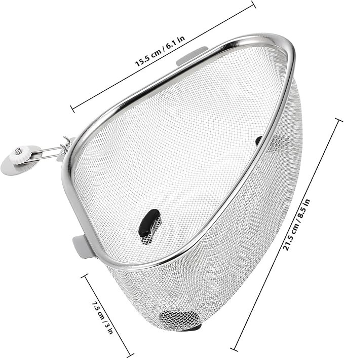 Triangle Sink Basket Stainless Steel Corner Strainer - Image 2