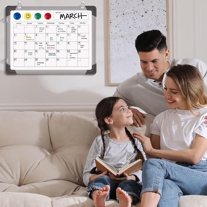 2 Pcs Dry Erase Calendar Whiteboard - Image 6