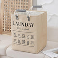Small Laundry Basket, 50L Foldable Laundry Hamper Organizer by MLUUHK