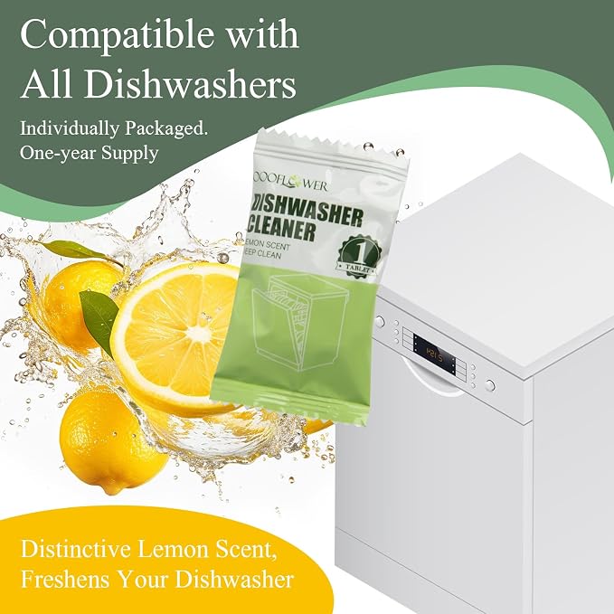 24 PCS Dishwasher Cleaner and Deodorizer Tablets, - Image 6