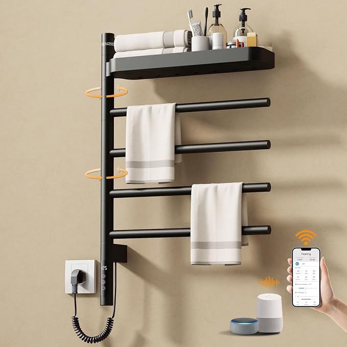 ENZE Smart Rotating Heated Towel Rack by ENZESMART