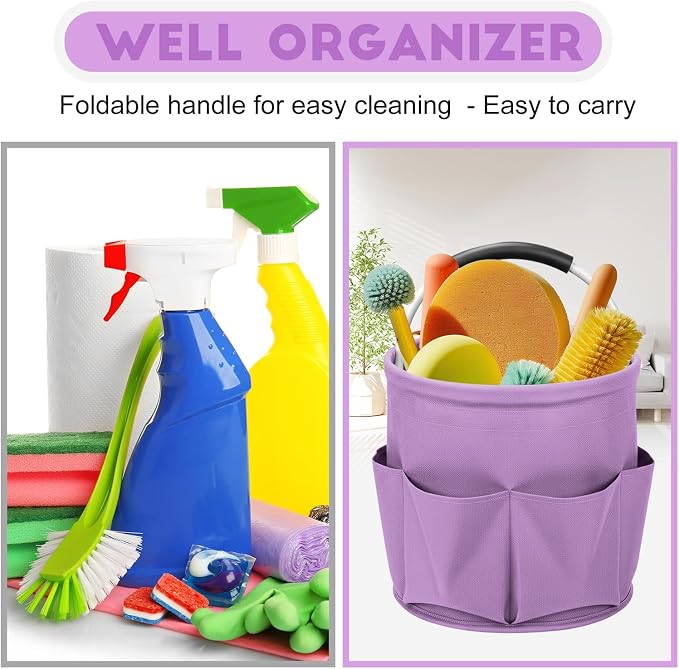 Cleaning Caddy for Cleaning Supplies, 17L Cleaning Supply Caddy - Image 5
