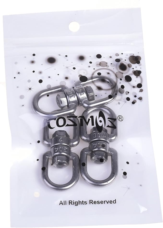 Cosmos Pack of 3 Smooth Hanging Basket Spinners Swivel Hook - Image 5