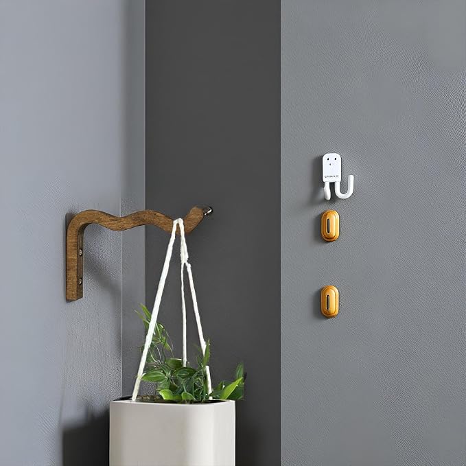 Wooden Wall Planters, Hanging Plant Hooks - Image 6