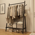 Solid Wood Clothing Rack, Rolling Clothes Rack by Muwuele
