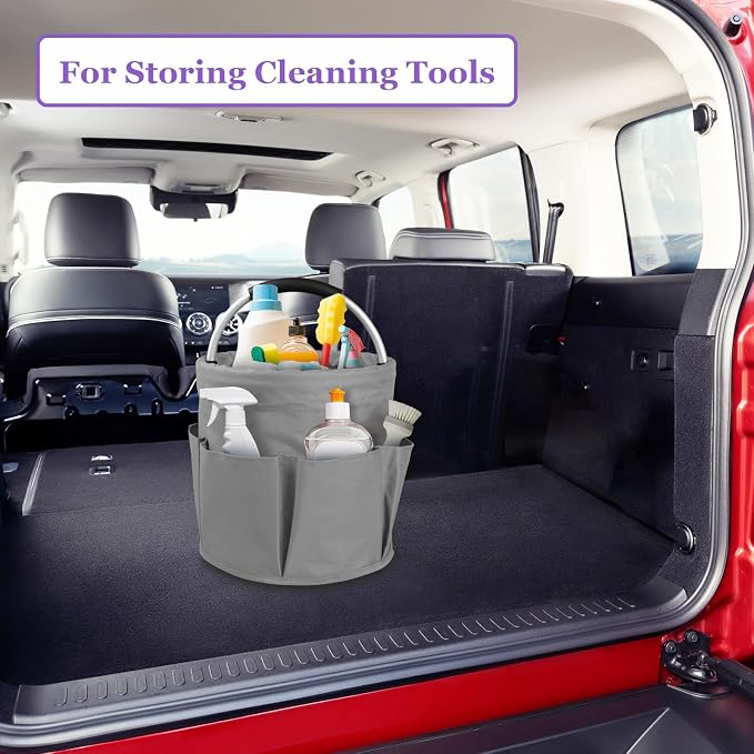2Pack 17L Foldable Cleaning Supply Caddy - Image 3