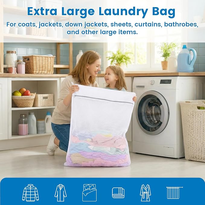 2 Pack XXX-Large Mesh Laundry Bags - Image 3