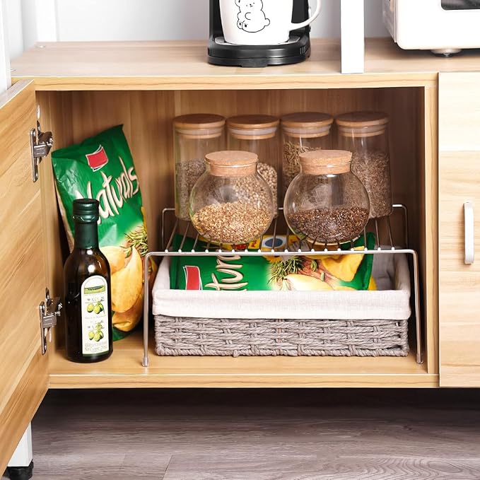 Tomorotec Stainless Steel Expandable Kitchen Storage Organizer Spice Rack - Image 3