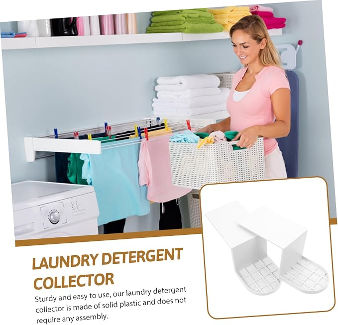 GLEAVI 2pcs Cup Holder Softener Cups Soap Organizer Detergent Holder Dispenser - Image 5