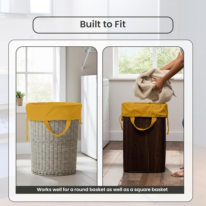 LFH Home Large Premium Cotton Canvas Laundry Bag - Image 7