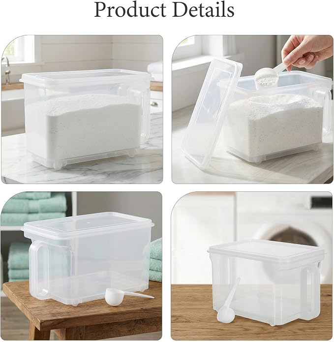 Laundry Detergent Powder Container: Powder Detergent Dispenser Dryer Sheet - Image 7
