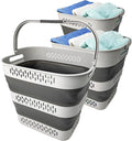 SAMMART 40L Collapsible Plastic Laundry Basket by SAMMART