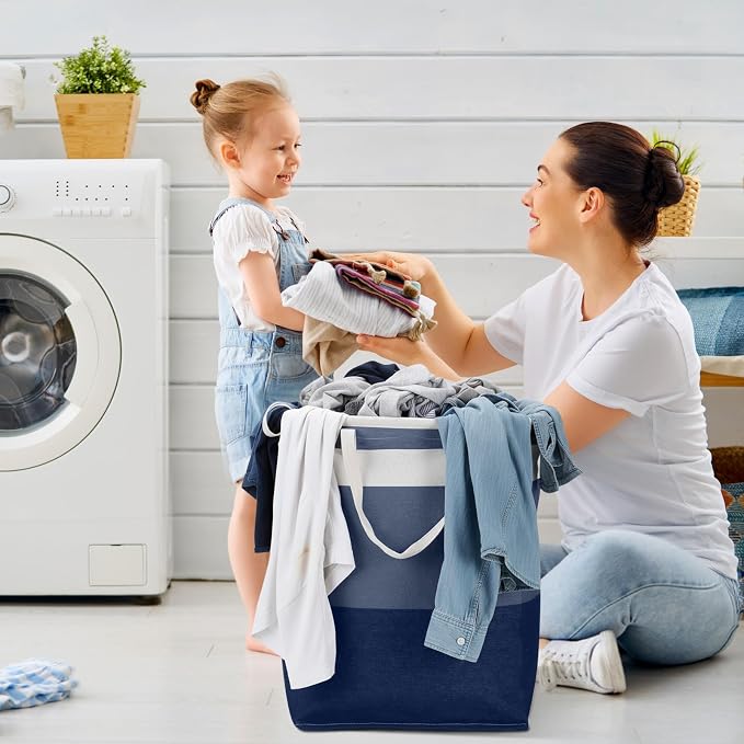 Foaincore 6 Pieces 75 L Laundry Hamper Basket Organizer Large Laundry Bag Bulk - Image 6