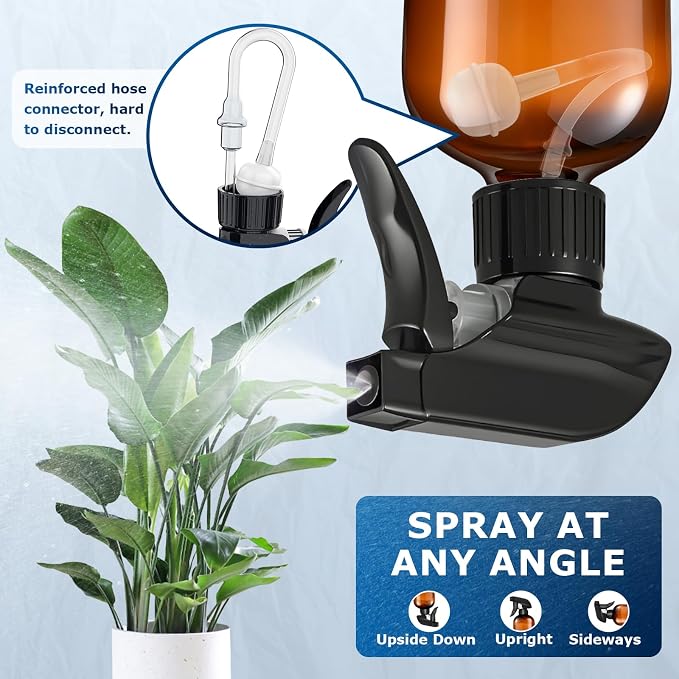 Veco 10oz Spray Bottle with Adjustable Nozzle, 360° Water Spray Bottles - Image 2