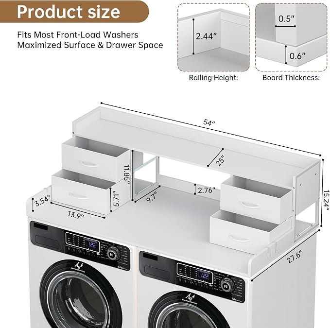 3-Tier Washer and Dryer Countertop - Image 4