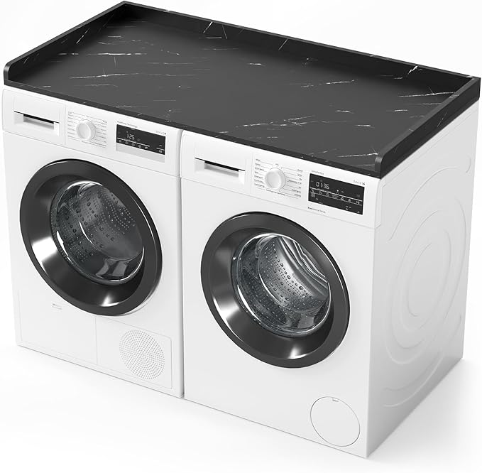 SpaceAid Washer Dryer Countertop, Laundry Wood Shelf Topper by SpaceAid
