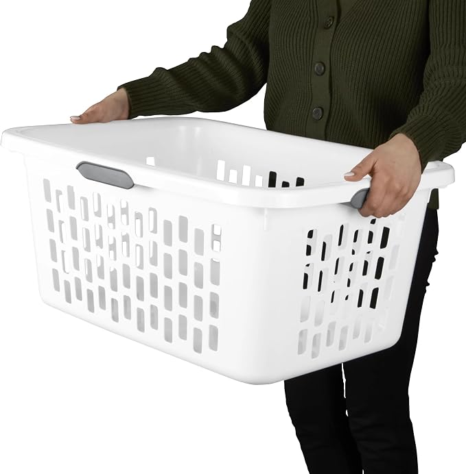 Large Plastic Laundry Basket - Image 2