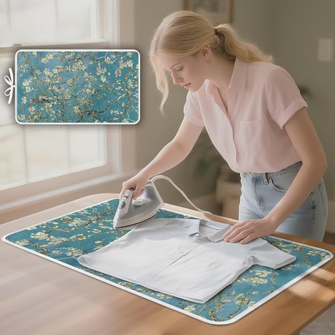 Blossoming Almond Pattern Ironing Mat Portable Ironing Pad - Image 2