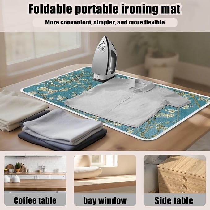 Blossoming Almond Pattern Ironing Mat Portable Ironing Pad - Image 4
