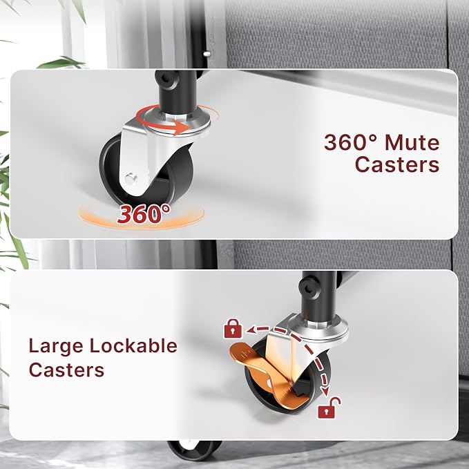 3-Compartment Laundry Cart - Image 6