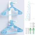 Hanger Holder for Laundry Room, Wall Mounted Clothes Hanger Organizer Stacker by WAYASI