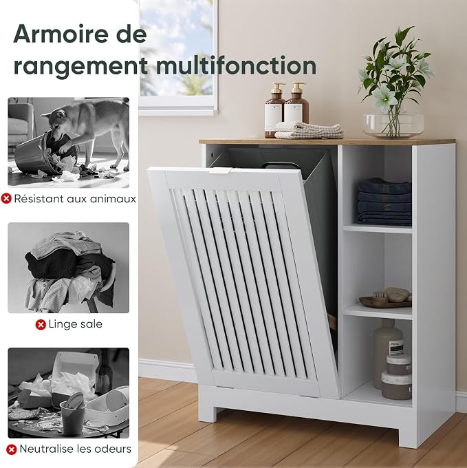 Tilt Out Laundry Hamper Cabinet - Image 5