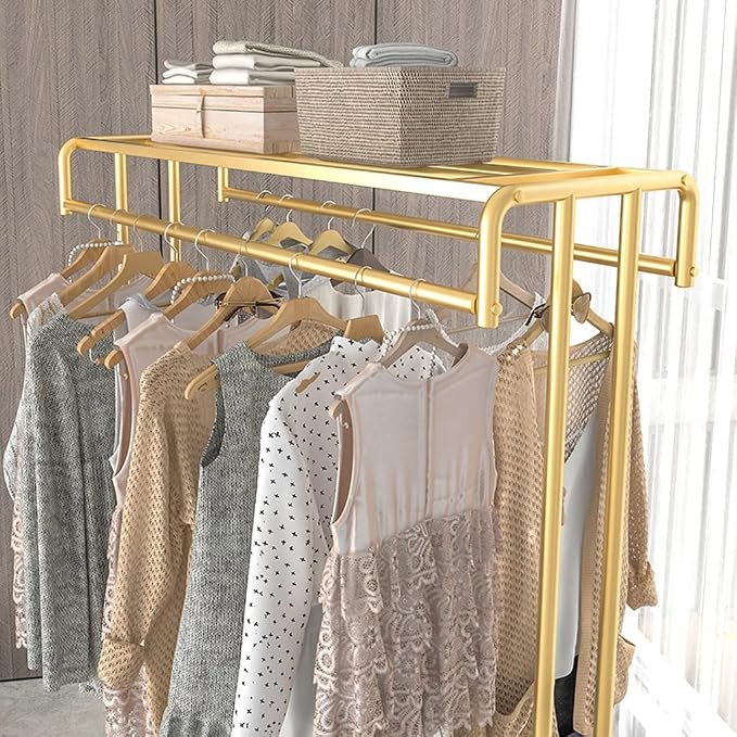 Corner Coat Rack Home Double Pole Hanger Floor Home Balcony Drying Clothes Pole - Image 4