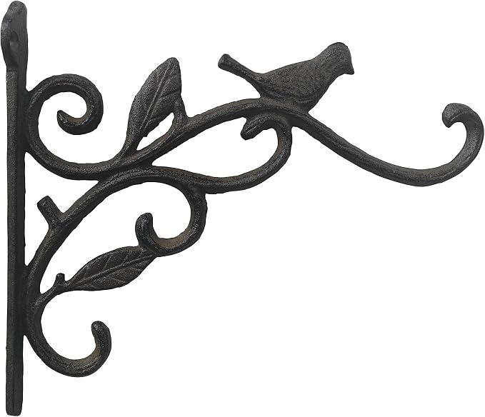 Comfy Hour 9" Bird Decorative Plant Wall Hanger, Heavy Duty Cast Iron Wall by ComfyHour