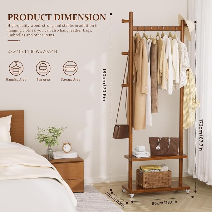 Coat Rack Freestanding Clothing Rack - Image 2